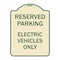 Signmission For Electrical Cars Reserved Parking Electric Vehicles Heavy-Gauge Alum, 24" x 18", TG-1824-23948 A-DES-TG-1824-23948 - alternate 1